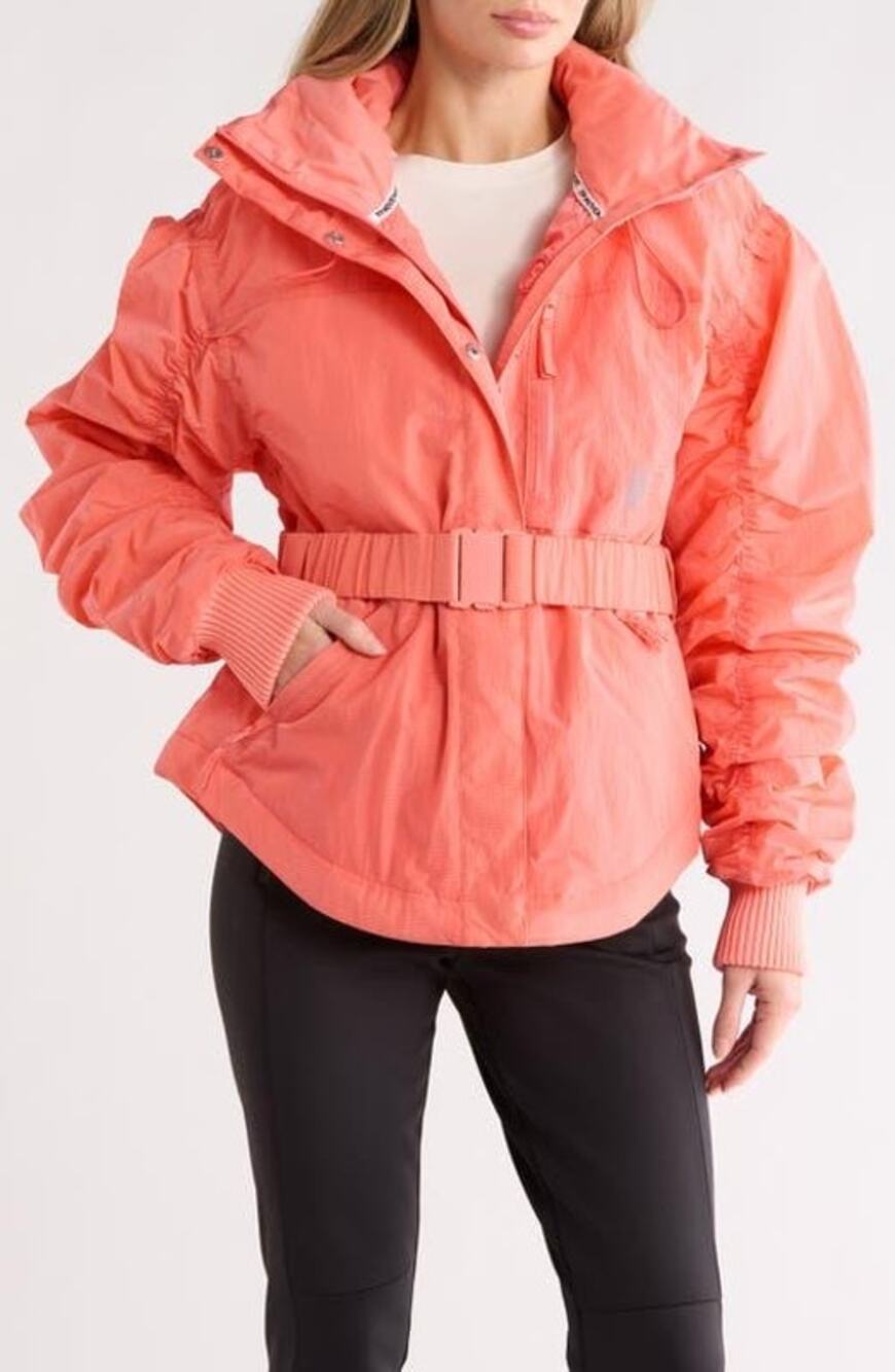 NWT Free People FP Movement Lift Love Ski Jacket Fruit Punch Coral Size M $398